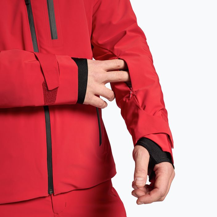 Men's ski jacket Descente Paddy electric red 5
