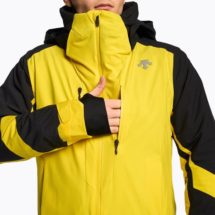 Men's ski jacket Descente Chester marigold yellow 3