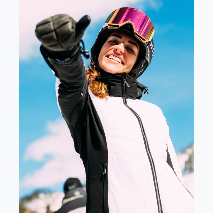Women's ski jacket Descente Quine super white 8