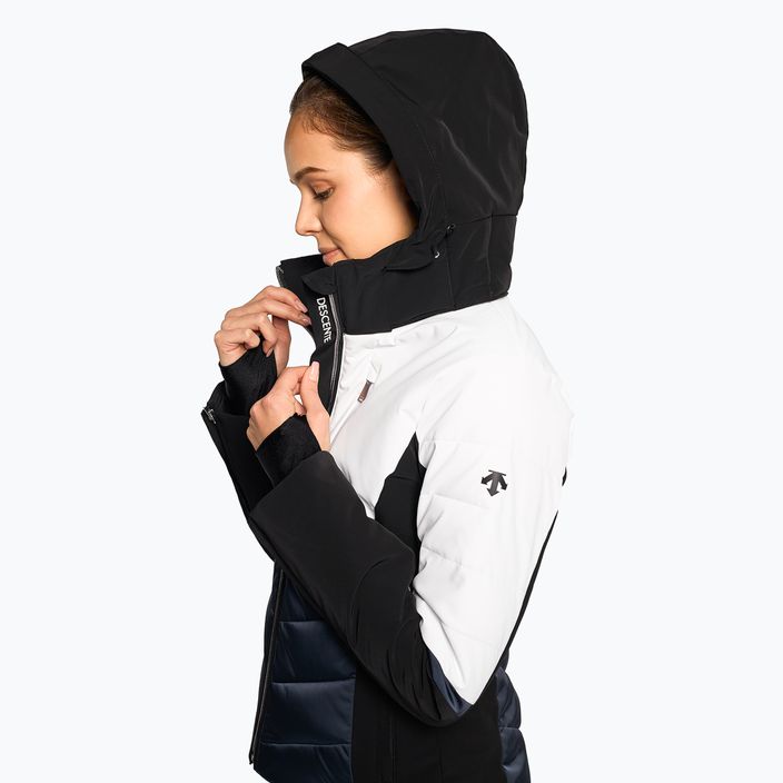 Women's ski jacket Descente Iris super white 5