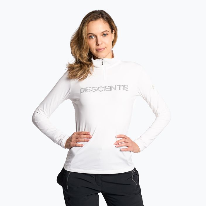Women's ski sweatshirt Descente Laurel super white