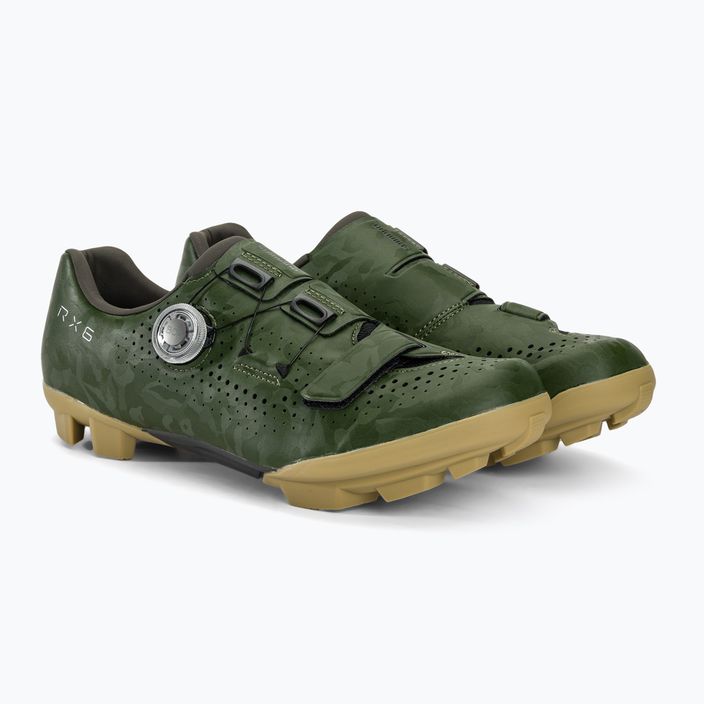 Shimano SH-RX600 green men's gravel shoes 4