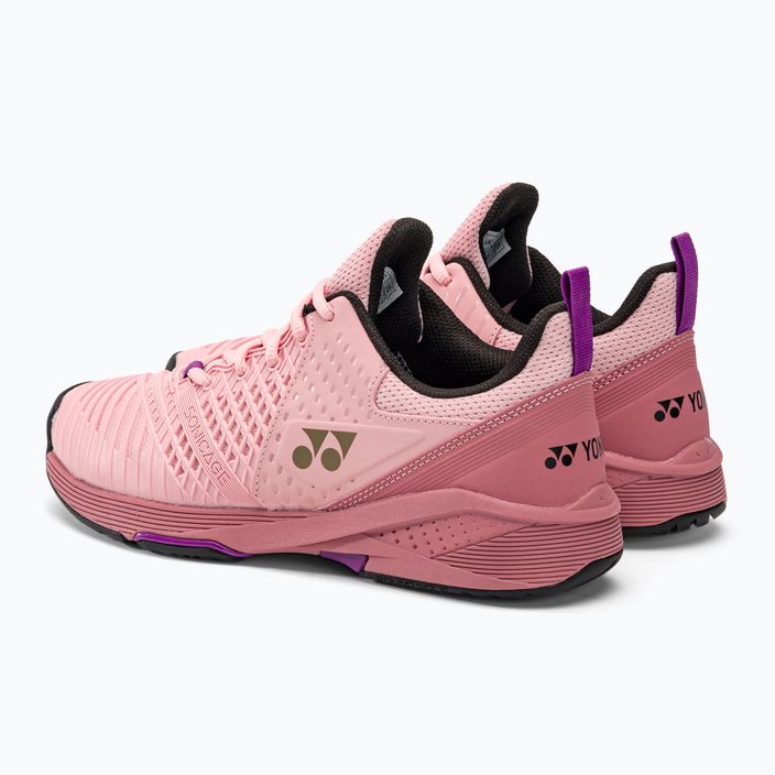 Women's tennis shoes Yonex Sonicage 3 pink STFSON32PB40 3
