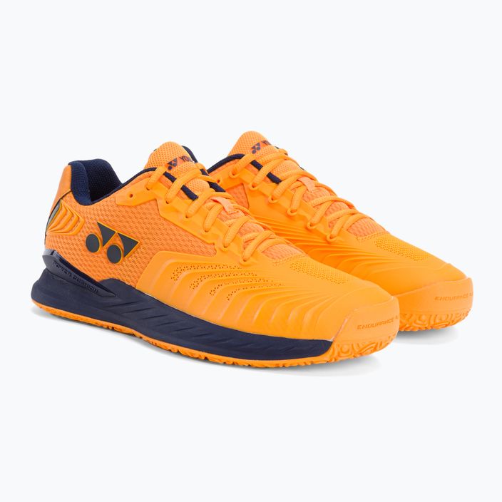 YONEX men's tennis shoes SHT Eclipsion 4 CL orange STMEC4MC3MO 4