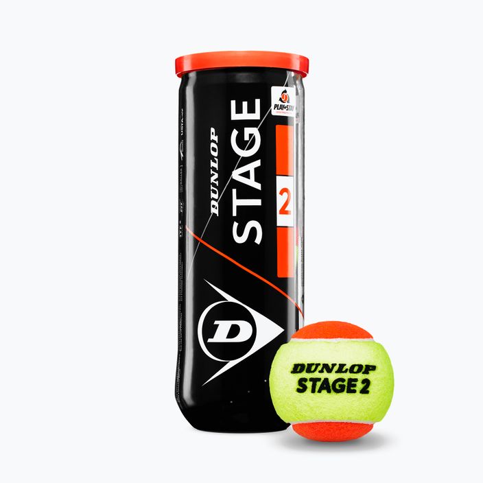 Dunlop Stage 2 children's tennis balls 3 pcs orange/yellow 601339