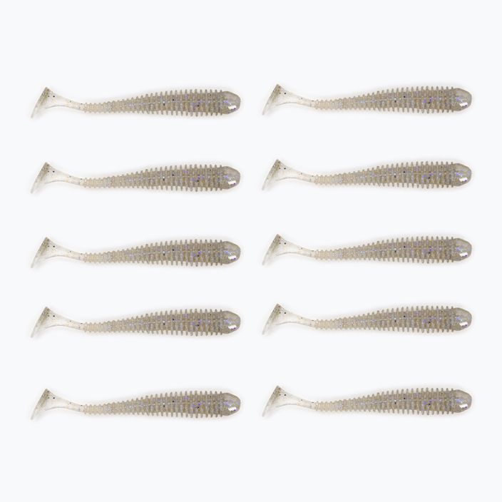 Keitech Swing Impact 10 piece electric chard rubber lure 4560262590498