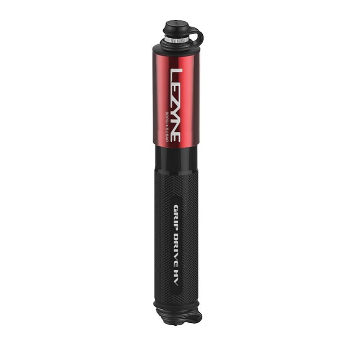 Lezyne Grip Drive HV S ABS FLEX bicycle pump 90psi red 2
