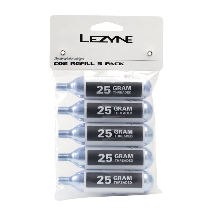 Lezyne THREADED CO2 gas cartridges 5pcs. LZN-1-C2-CRTDG-V125P5 2