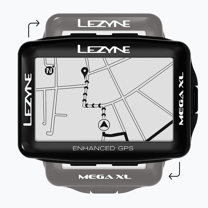 Lezyne MEGA XL GPS bicycle counter black LZN-1-GPS-MEGAXL-V104 5