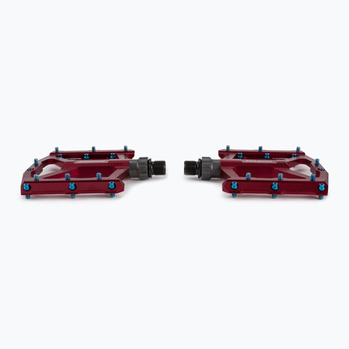Exustar red bicycle pedals PB557 3