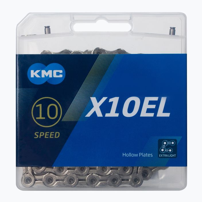 KMC X10 EL 10rz 114 link bicycle chain silver BX10ELN14