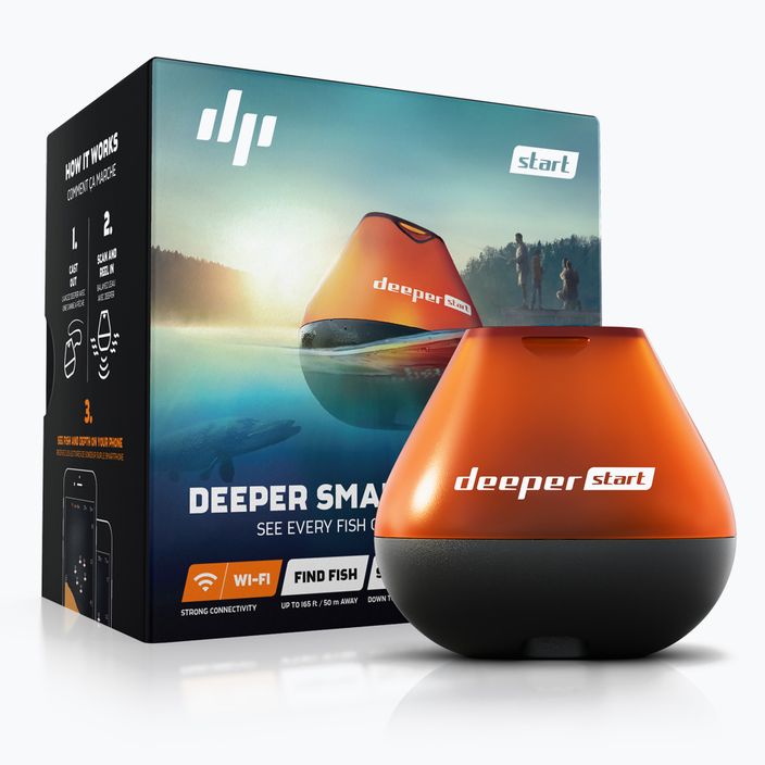 Deeper Smart Sonar Start fishing echo sounder orangeDP2H10S10 2