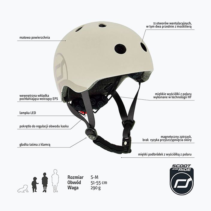Scoot & Ride children's helmet S-M ash 7
