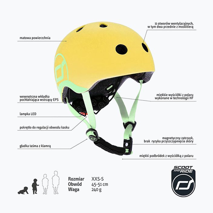 Scoot & Ride children's helmet XXS-S lemon 7