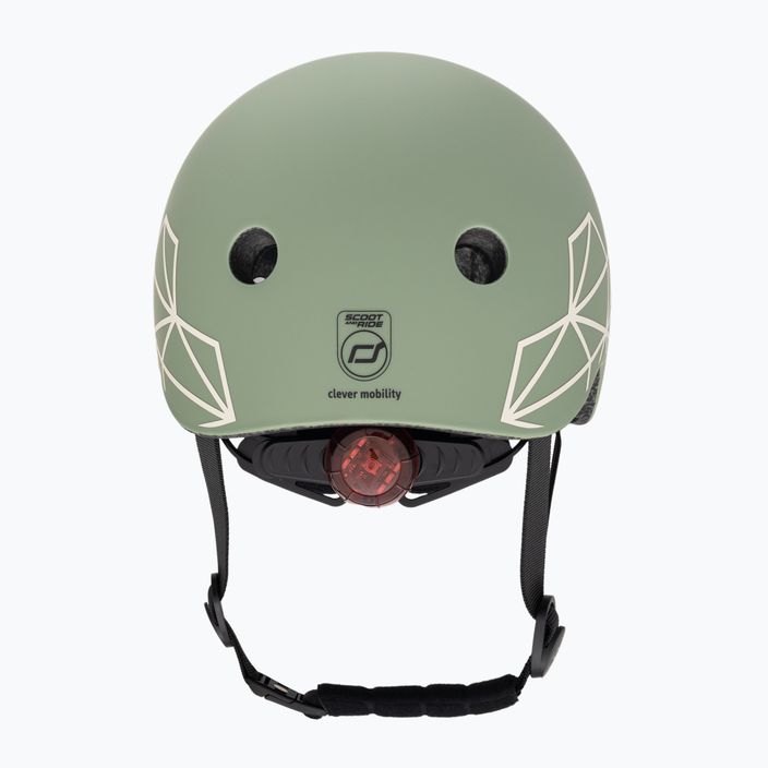Scoot & Ride helmet XXS-S green lines 3