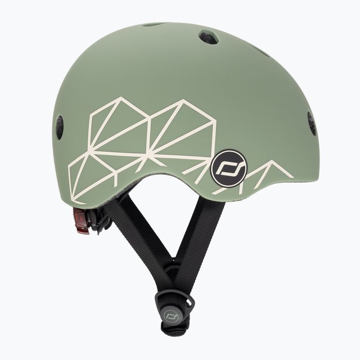 Scoot & Ride helmet XXS-S green lines 4