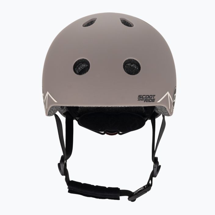Scoot & Ride Helmet XXS-S brown lines 2
