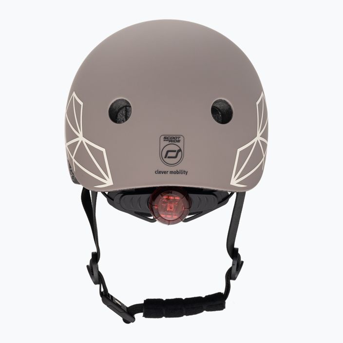 Scoot & Ride Helmet XXS-S brown lines 3