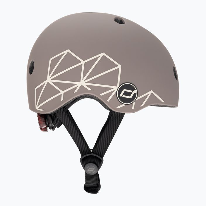 Scoot & Ride Helmet XXS-S brown lines 4