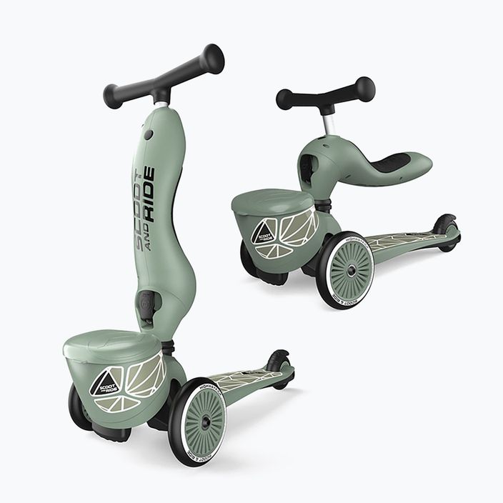 Scoot & Ride Highwaykick 1 Lifestyle 2-in-1 green lines children's scooter 21