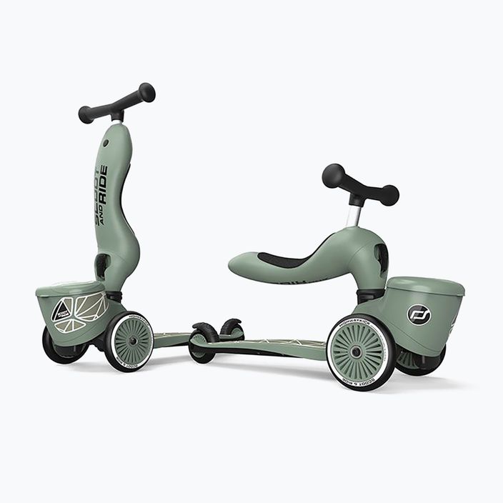 Scoot & Ride Highwaykick 1 Lifestyle 2-in-1 green lines children's scooter 15