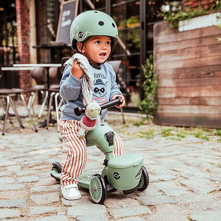 Scoot & Ride Highwaykick 1 Lifestyle 2-in-1 green lines children's scooter 11