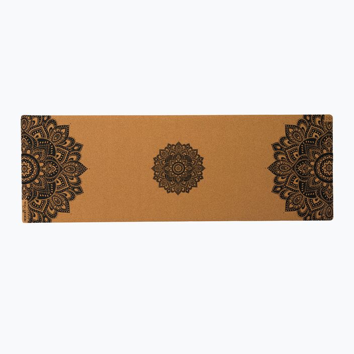 Yoga Design Lab Cork 3.5 mm brown Mandala Black yoga mat 2