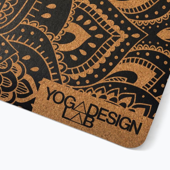Yoga Design Lab Cork 3.5 mm brown Mandala Black yoga mat 3