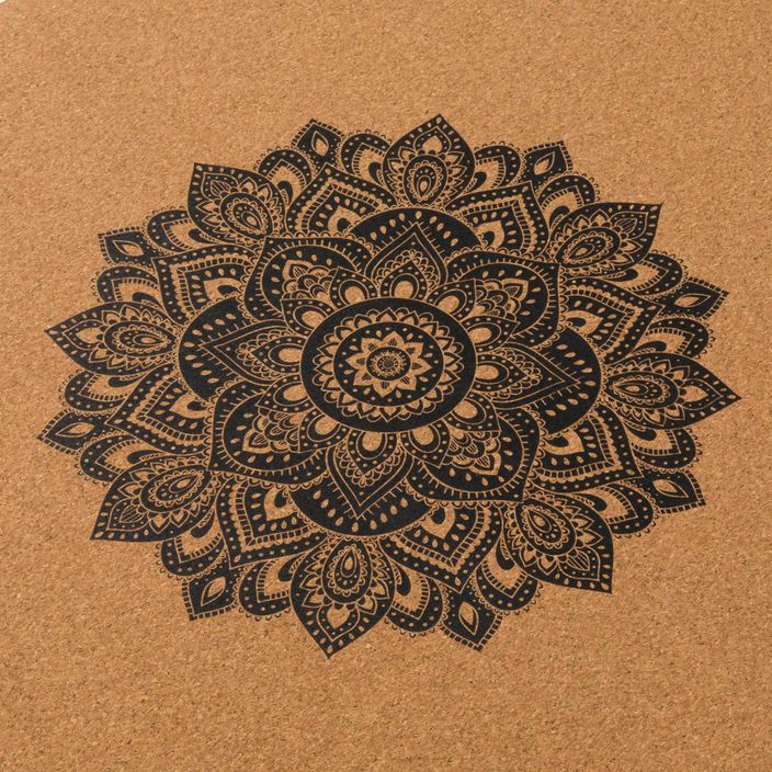 Yoga Design Lab Cork 3.5 mm brown Mandala Black yoga mat 4