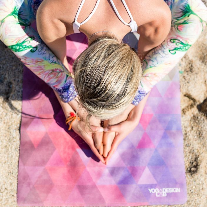 Yoga Design Lab Combo Yoga travel mat 1.5 mm pink Tribeca Sand 7