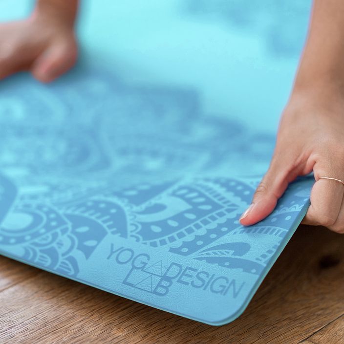 Yoga Design Lab Flow Pure 6 mm blue Mandala Aqua yoga mat 8