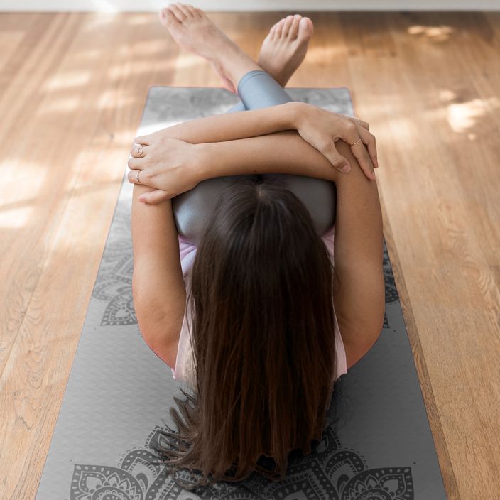 Yoga Design Lab Flow Pure 6 mm green Mandala Charcoal yoga mat 5