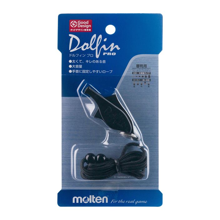 Molten Dolfin Pro whistle black WDFPBK 2