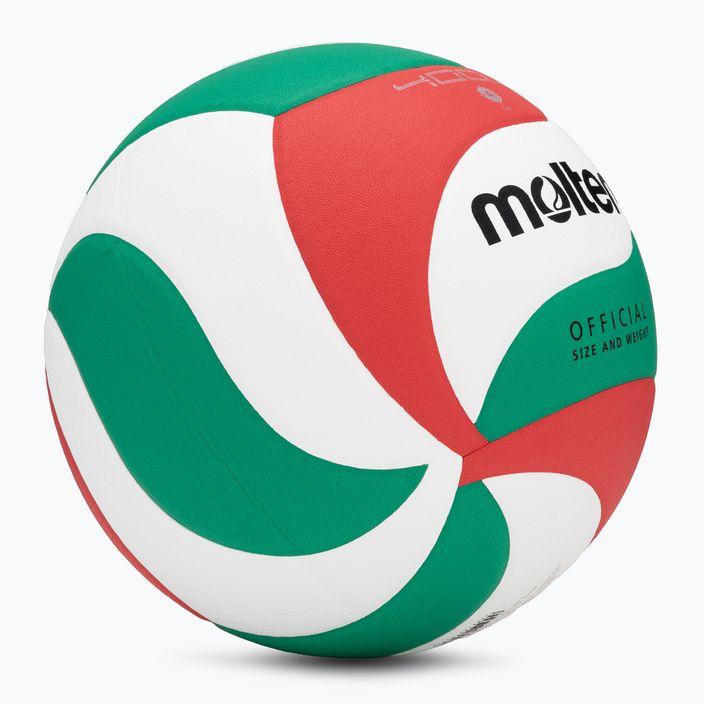 Molten volleyball V4M4000-4 white/green/red size 4 2
