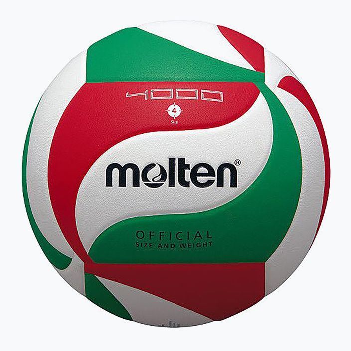 Molten volleyball V4M4000-4 white/green/red size 4 4
