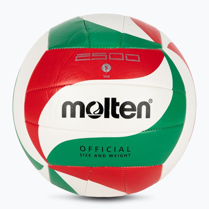 Molten volleyball V5M2500-5 white/green/red size 5