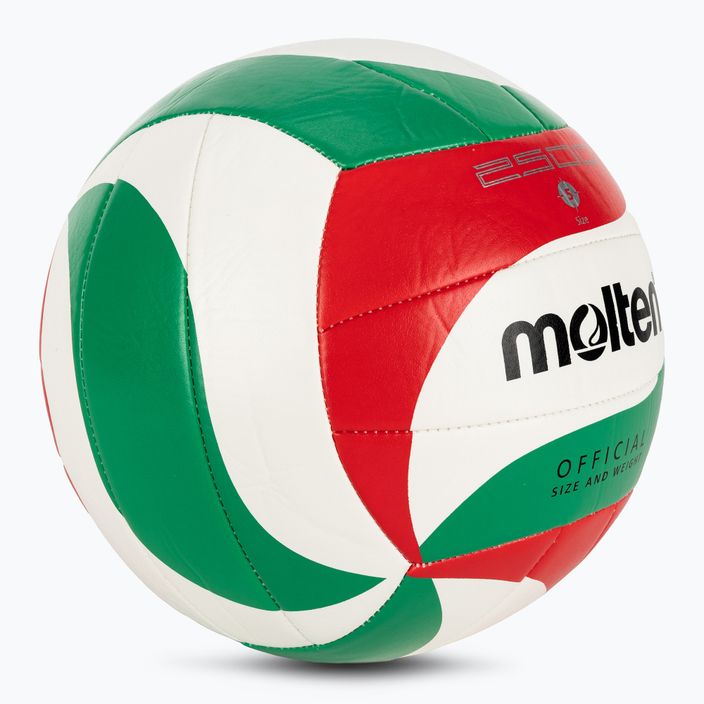 Molten volleyball V5M2500-5 white/green/red size 5 2