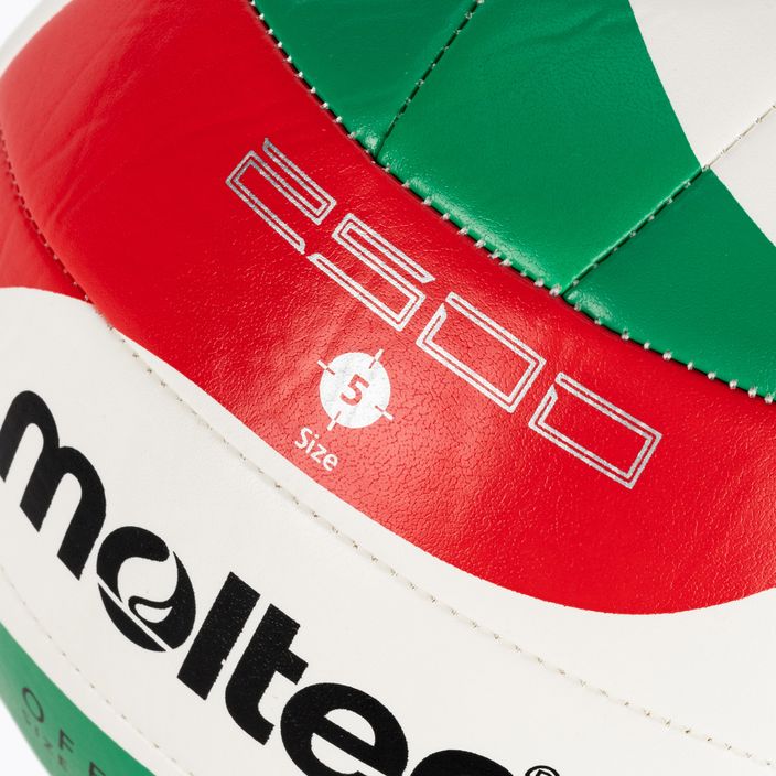 Molten volleyball V5M2500-5 white/green/red size 5 3