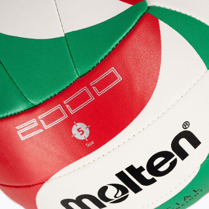 Molten volleyball V5M2000-5 white/green/red size 5 3