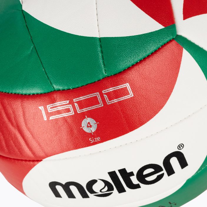 Molten volleyball V4M1500 white/green/red size 4 3