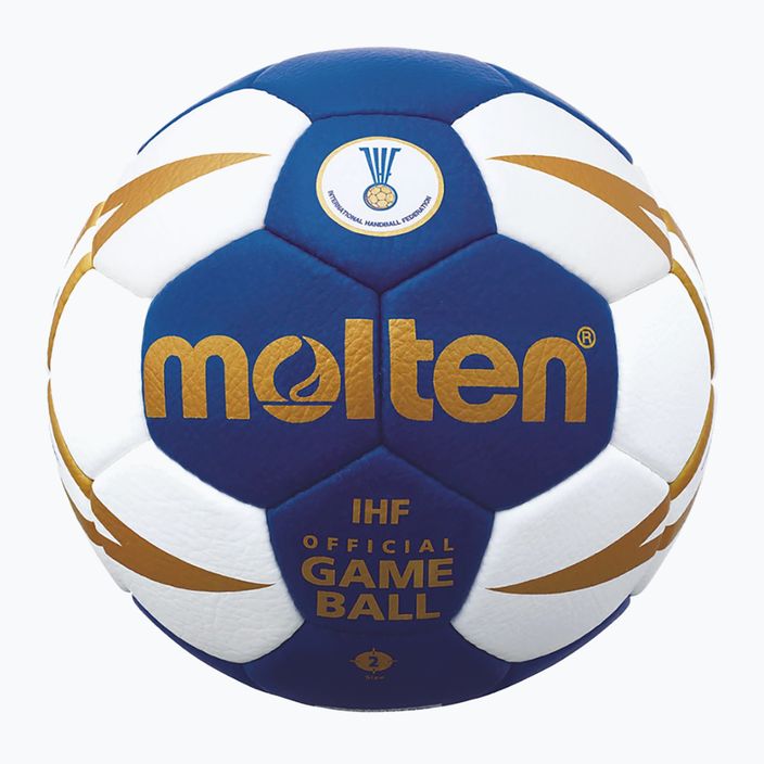 Molten handball H2X5001-BW IHF blue/white size 2