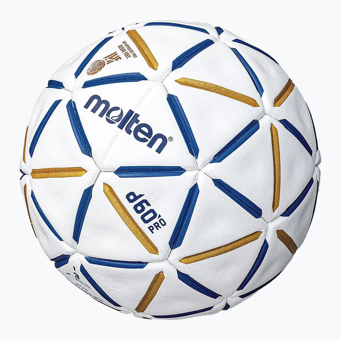 Molten handball H3D5000-BW d60 PRO IHF-3 blue/white size 3 2