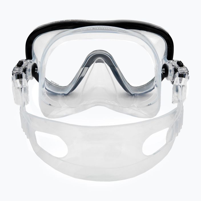 TUSA Kleio Ii Diving Mask Black and Clear M-111 5