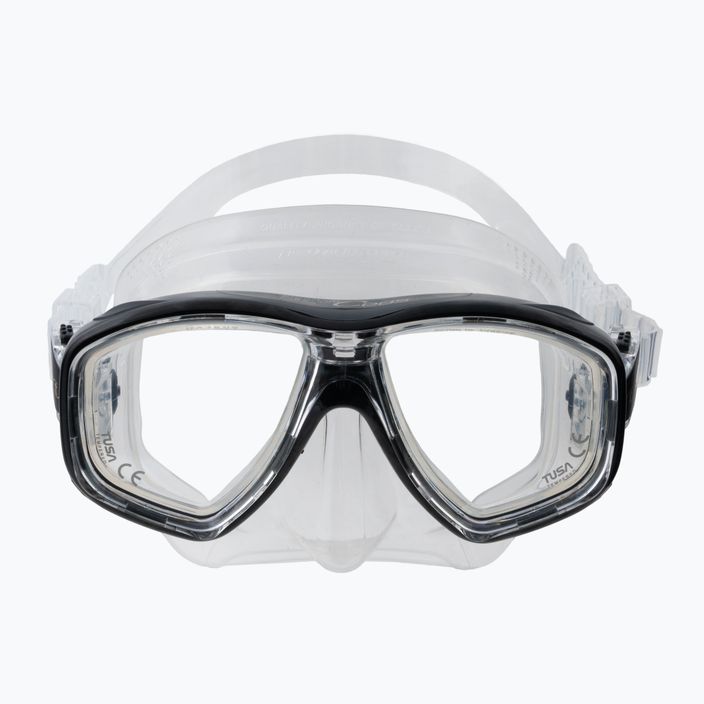 TUSA Ceos Diving Mask Black and Clear 212 2