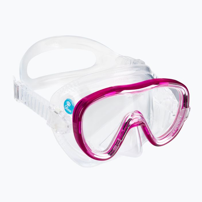 TUSA Tina Fd Diving Mask Pink and Clear M-1002