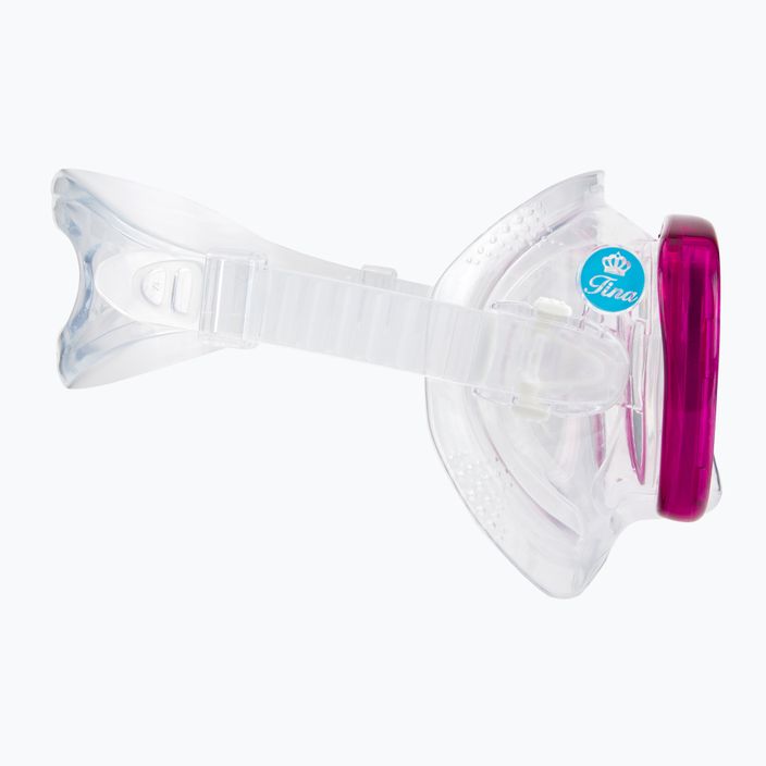 TUSA Tina Fd Diving Mask Pink and Clear M-1002 3
