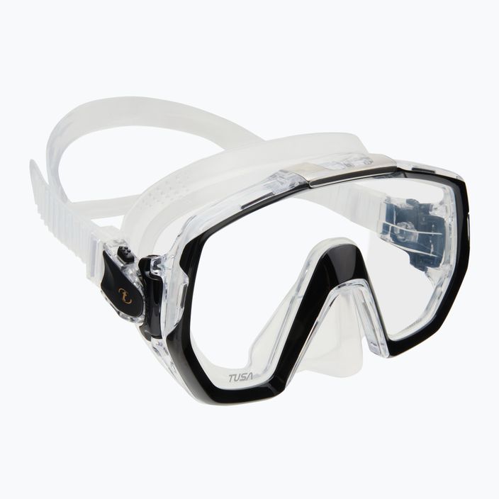 TUSA Freedom Elite diving mask black and clear M-1003