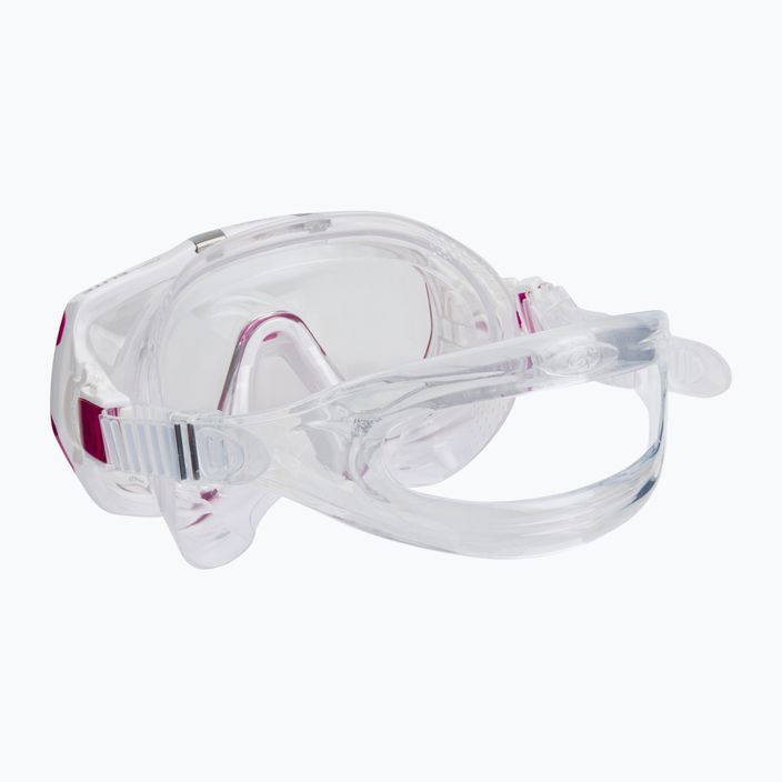 TUSA Freedom Elite pink and clear diving mask M-1003 4