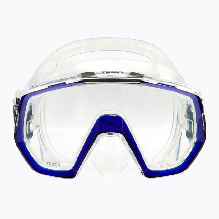 TUSA Freedom Elite navy blue and clear diving mask M-1003 2