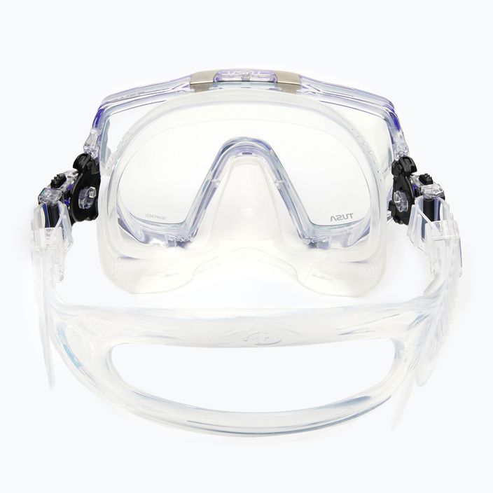 TUSA Freedom Elite navy blue and clear diving mask M-1003 5
